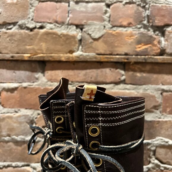 Visvim Decoy Duck Boot Alu-Folk – Blue/Brown – Size US 8 - Picture 5 of 10